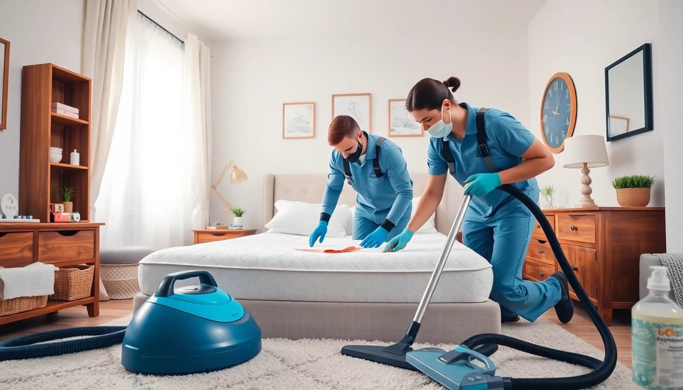 Effective bed bug removal techniques demonstrated in a clean residential bedroom environment.