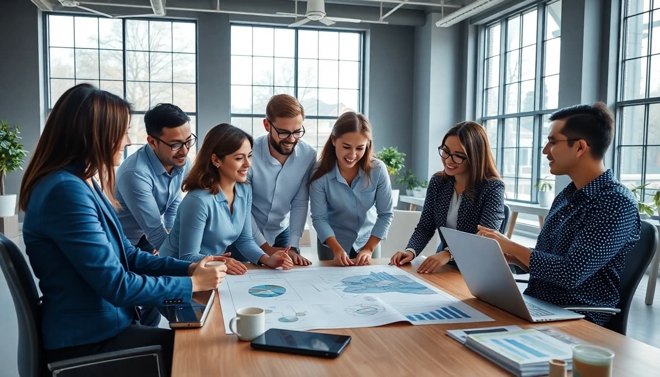 SEO Agentur Essen im modernen Büro bei der Teamarbeit an Digitalstrategien.