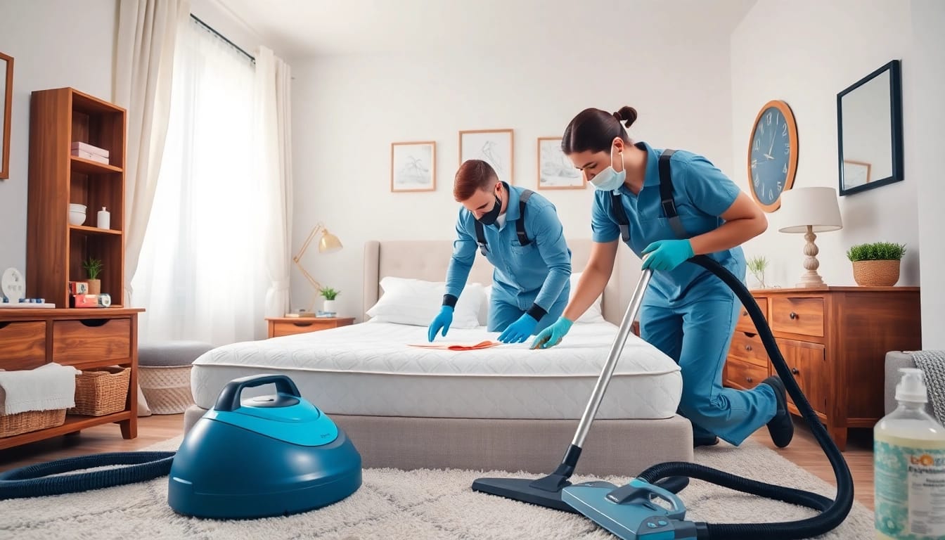 Effective bed bug removal techniques demonstrated in a clean residential bedroom environment.