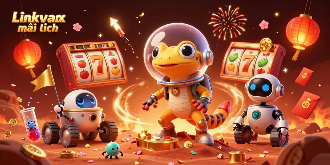Experience the latest gaming thrills with Link vmax mới nhất featuring vibrant 3D casino elements in a dynamic scene.
