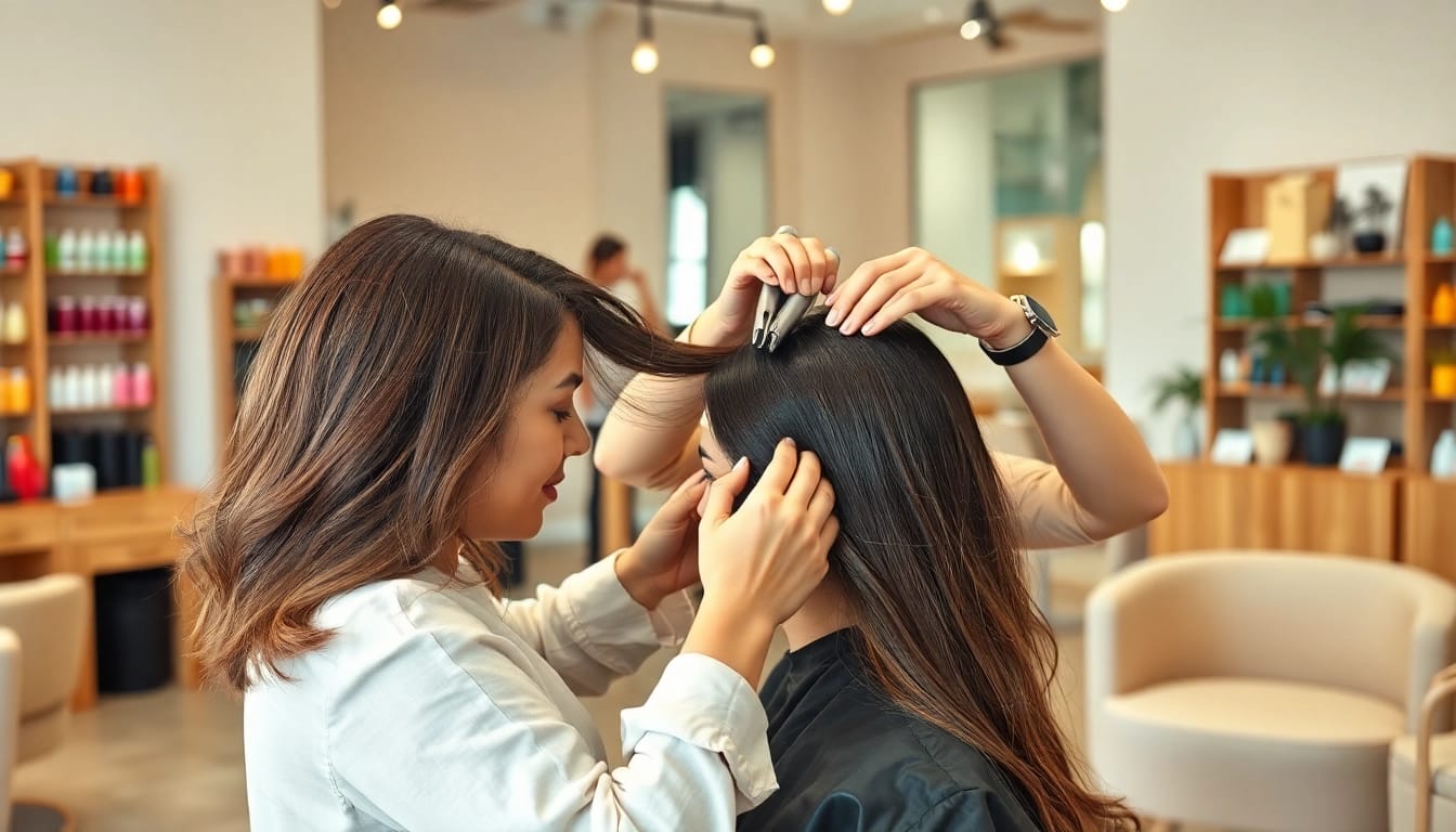 Servirea clienților în salon coafor bucurești cu un stil rafinat.