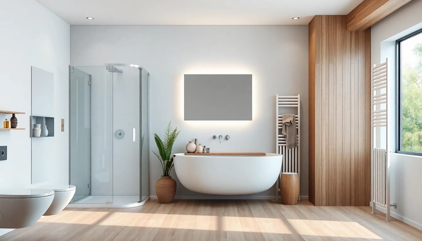 Erkunden Sie stilvolle sonni sanitär Badezimmerprodukte mit modernen Duschen und Heizkörpern.