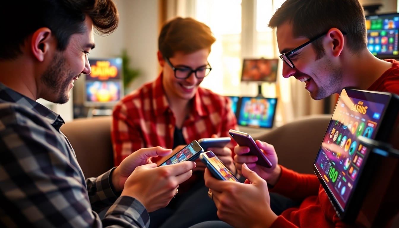 Oyunçular etrafli Mostbet oyun reyi ilə mobil cihazlarda slot oyunları oynayırlar