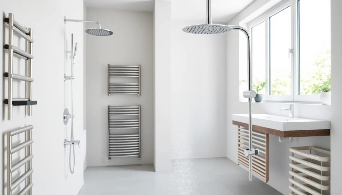 Sonni sanitär products in a bright, modern bathroom setting highlighting elegance.