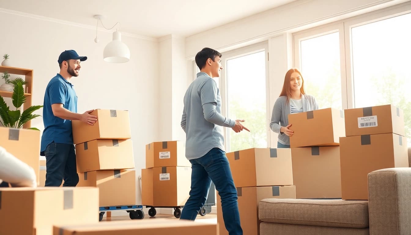 Efficient movers Vancouver team assisting customers with organized packing and loading.