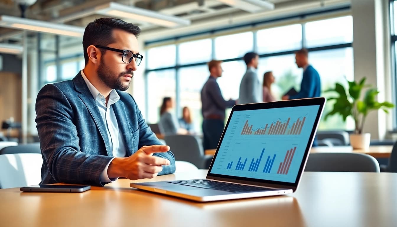 Promote a cheap smm panel in a vibrant workspace with professionals collaborating.