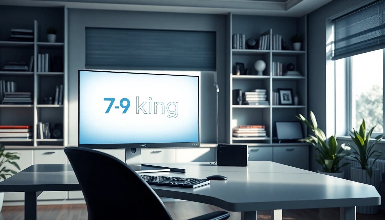 Enhance productivity with the 79king setup in a modern workspace