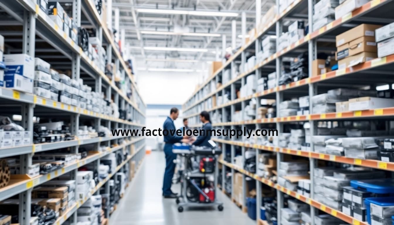 Showcase of OEM automotive parts at https://factoryoemsupply.com/ highlighting high-quality components and organization.
