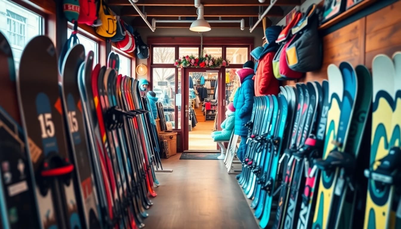 Browse top-quality gear at ski shop Wayland, MA with vibrant displays and a welcoming atmosphere.