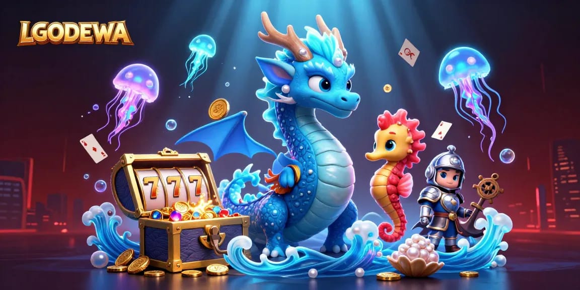 Experience thrilling slots with LGODEWA's legendary ocean adventure featuring vibrant characters and treasure.