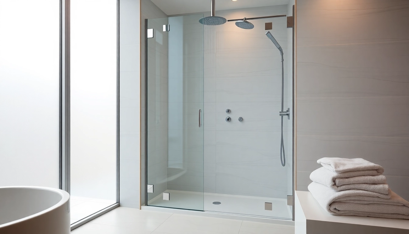 Explore elegant showers Australia showcased in a luxurious modern bathroom design.