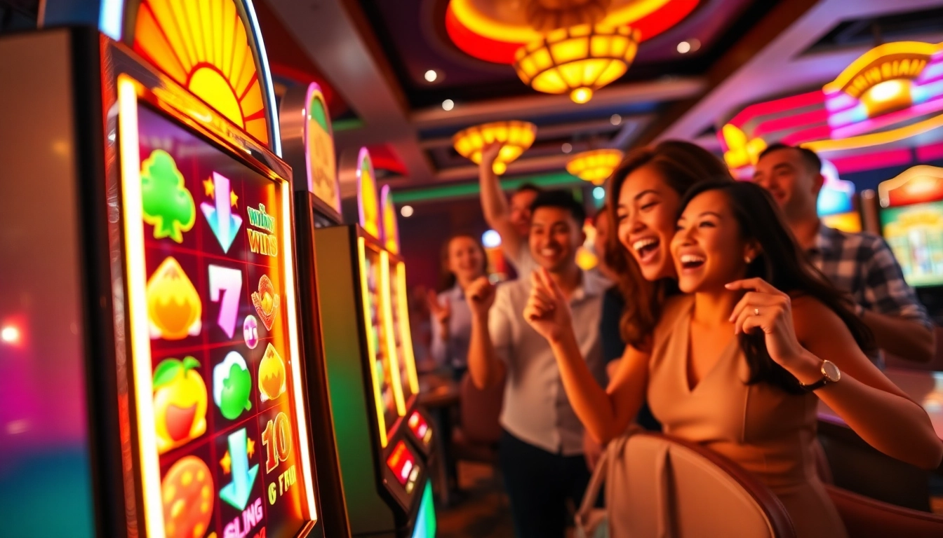 Menang besar dengan slot gacor di mesin permainan kasino yang penuh warna.