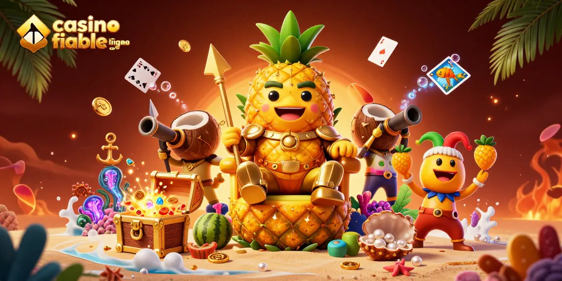 Découvrez les jeux au casino fiable en ligne avec une illustration dynamique et colorée.