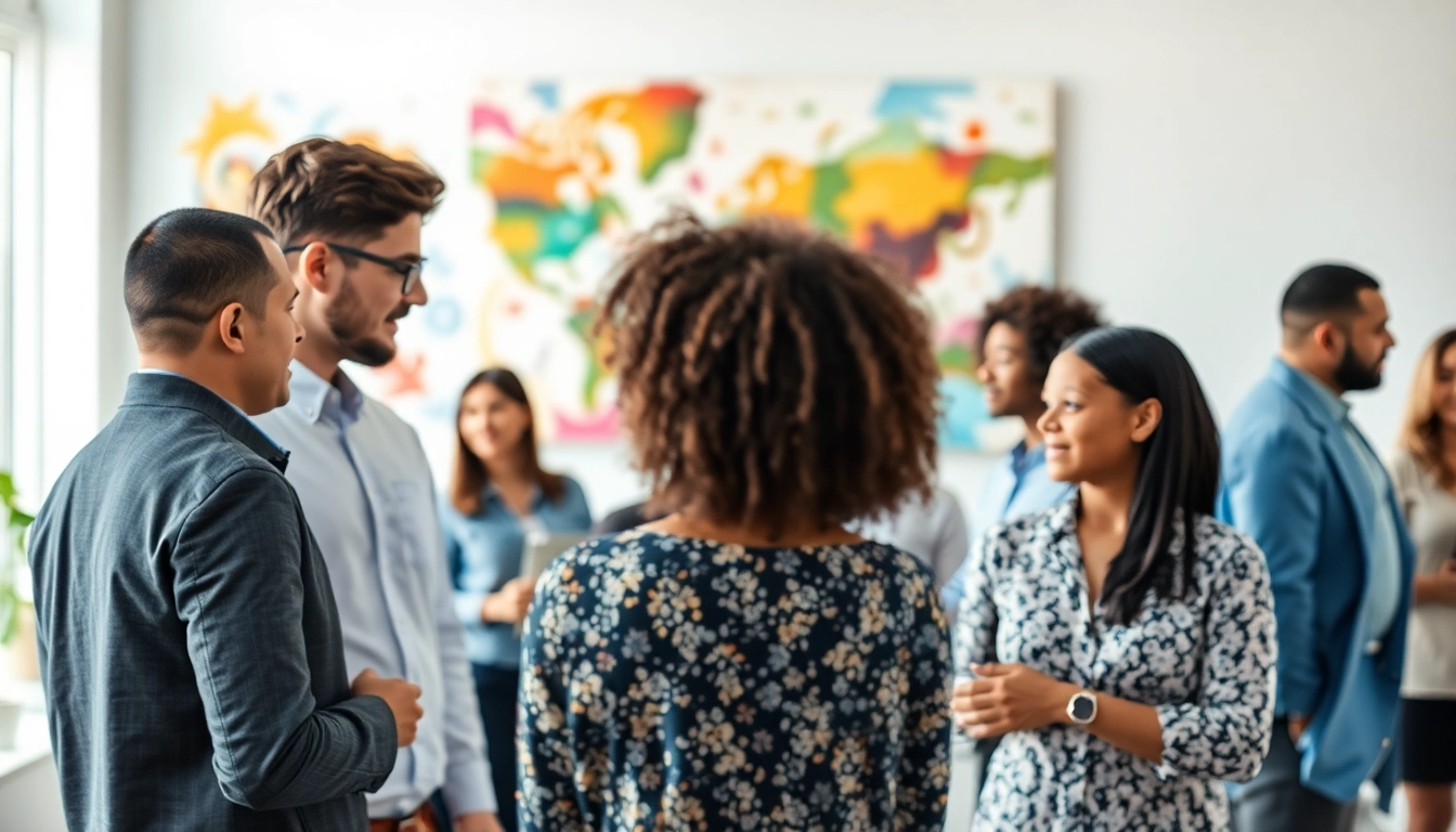 Showcasing the theme of sondern auch wahrgenommen werden through diverse individuals sharing experiences.