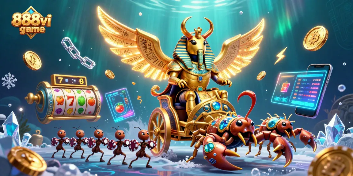 Play the exciting 888vi game with thrilling slots and dynamic elements in a rich casino setting.
