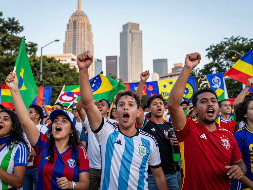 Người hâm mộ thể thao vui mừng cổ vũ cho Jin88 trong World Cup 2026