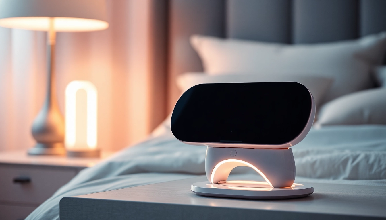 AI sex toy innovation in a cozy, modern bedroom setting.