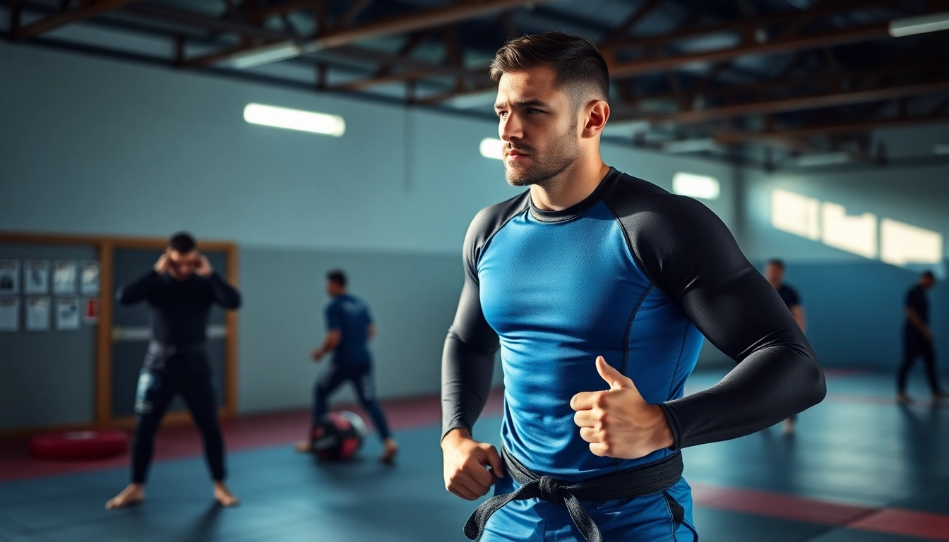What makes a good BJJ Rash Guard highlighted on a focused athlete during training.
