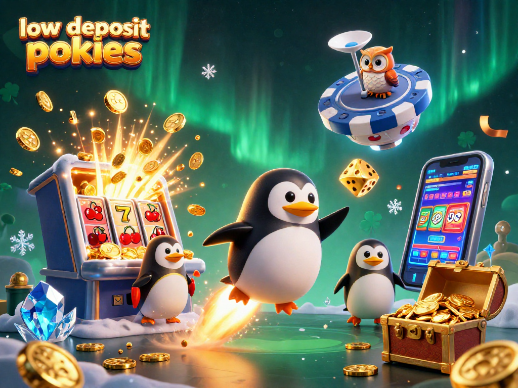 Experience the excitement of low deposit pokies with a thrilling 3D casino adventure!