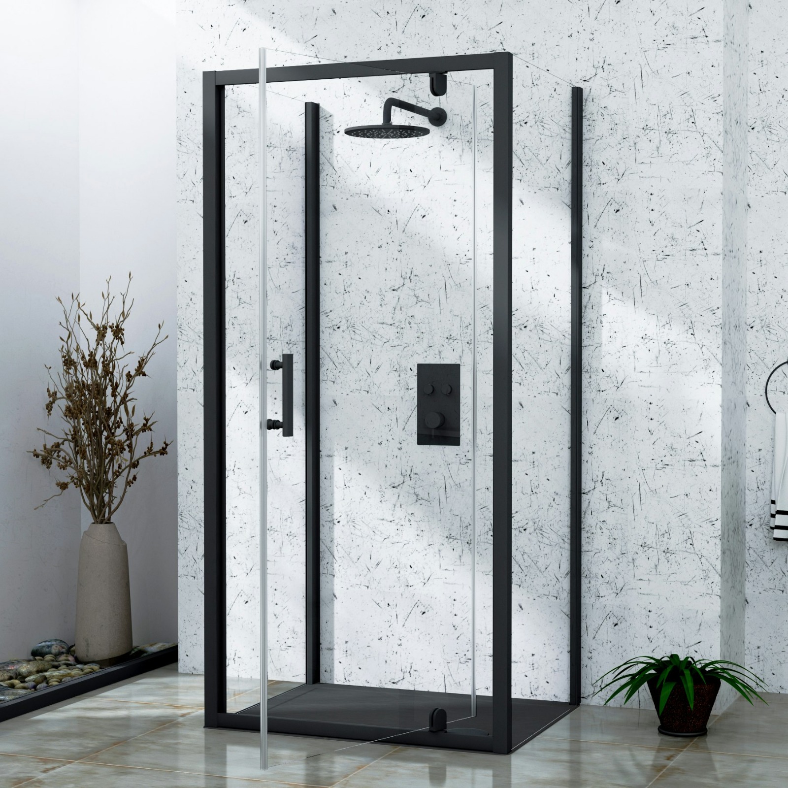 Elegant Semi-frameless Shower Screens with 5mm Glass
