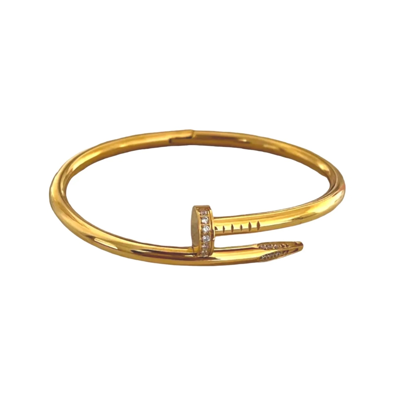 Stylish Nail Bangle for a Modern Twist on Classic Jewellery