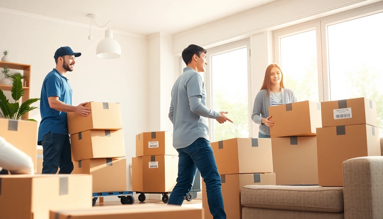Efficient movers Vancouver team assisting customers with organized packing and loading.
