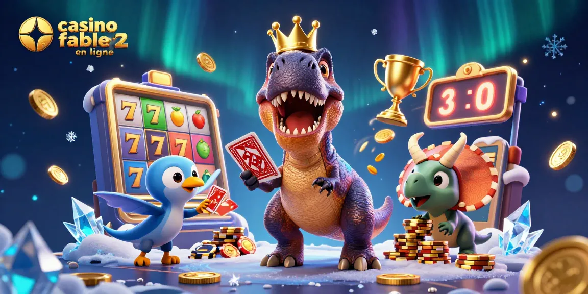 Découvrez le casino fiable en ligne grâce à des illustrations dynamiques de jeux et de personnages amusants.
