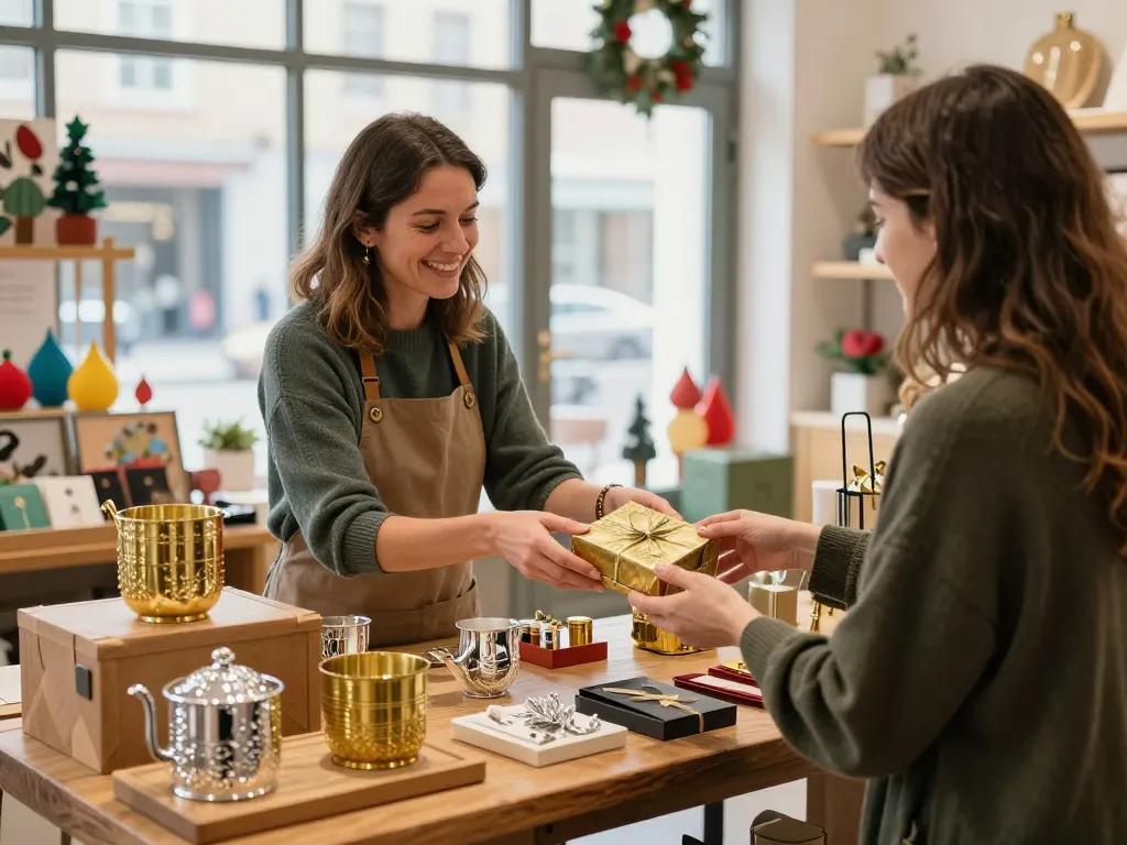 Explore elegant return gifts online with unique brass and German silver items in a charming gift shop.