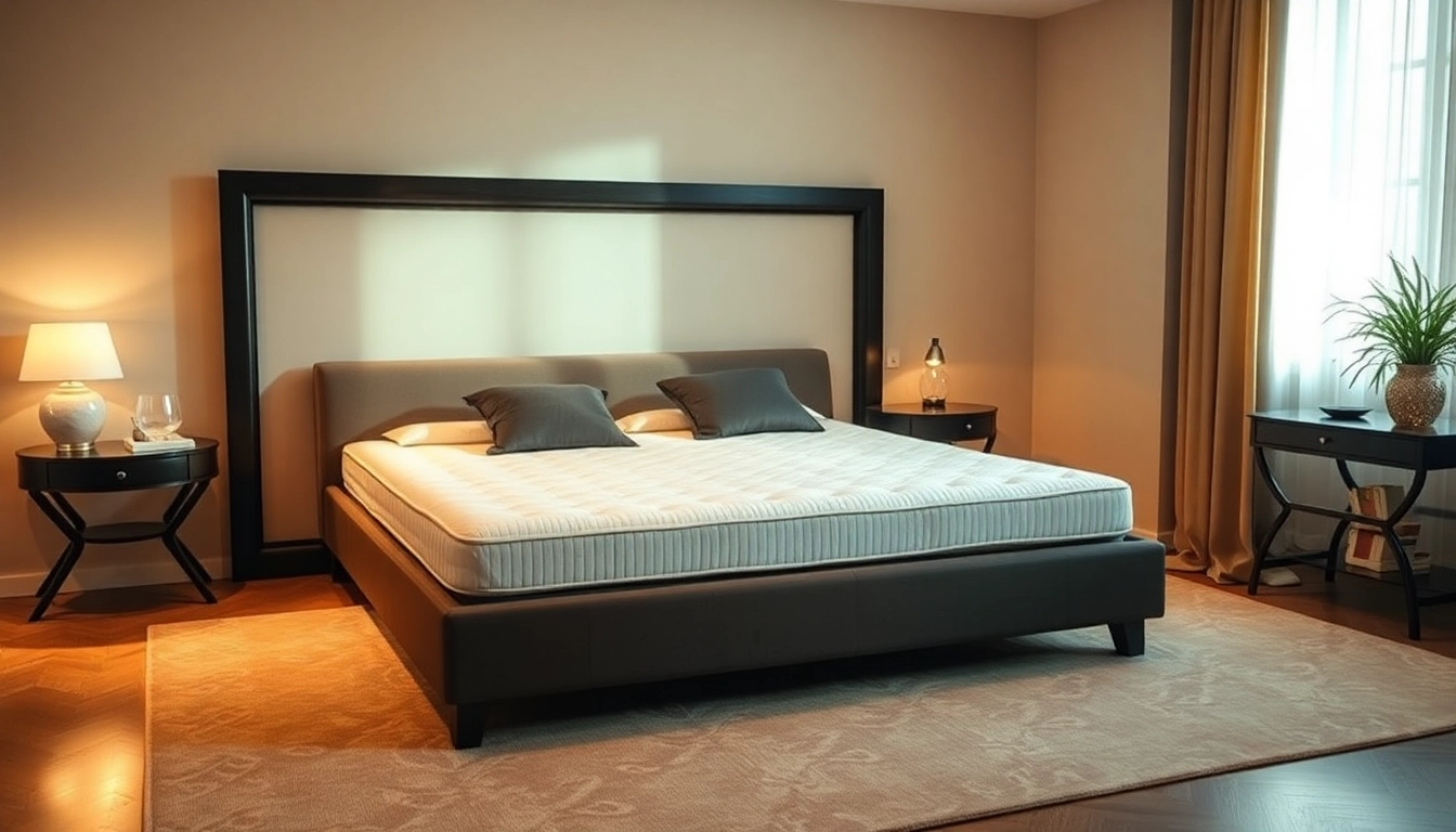 Materassi di alta qualità disposti elegantemente su un letto, mostrando comfort e design.