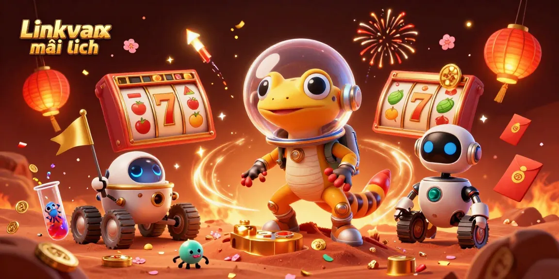 Experience the latest gaming thrills with Link vmax mới nhất featuring vibrant 3D casino elements in a dynamic scene.