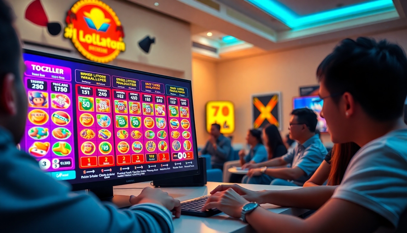 Menampilkan permainan togel online dengan grafis yang cerah dan menarik.