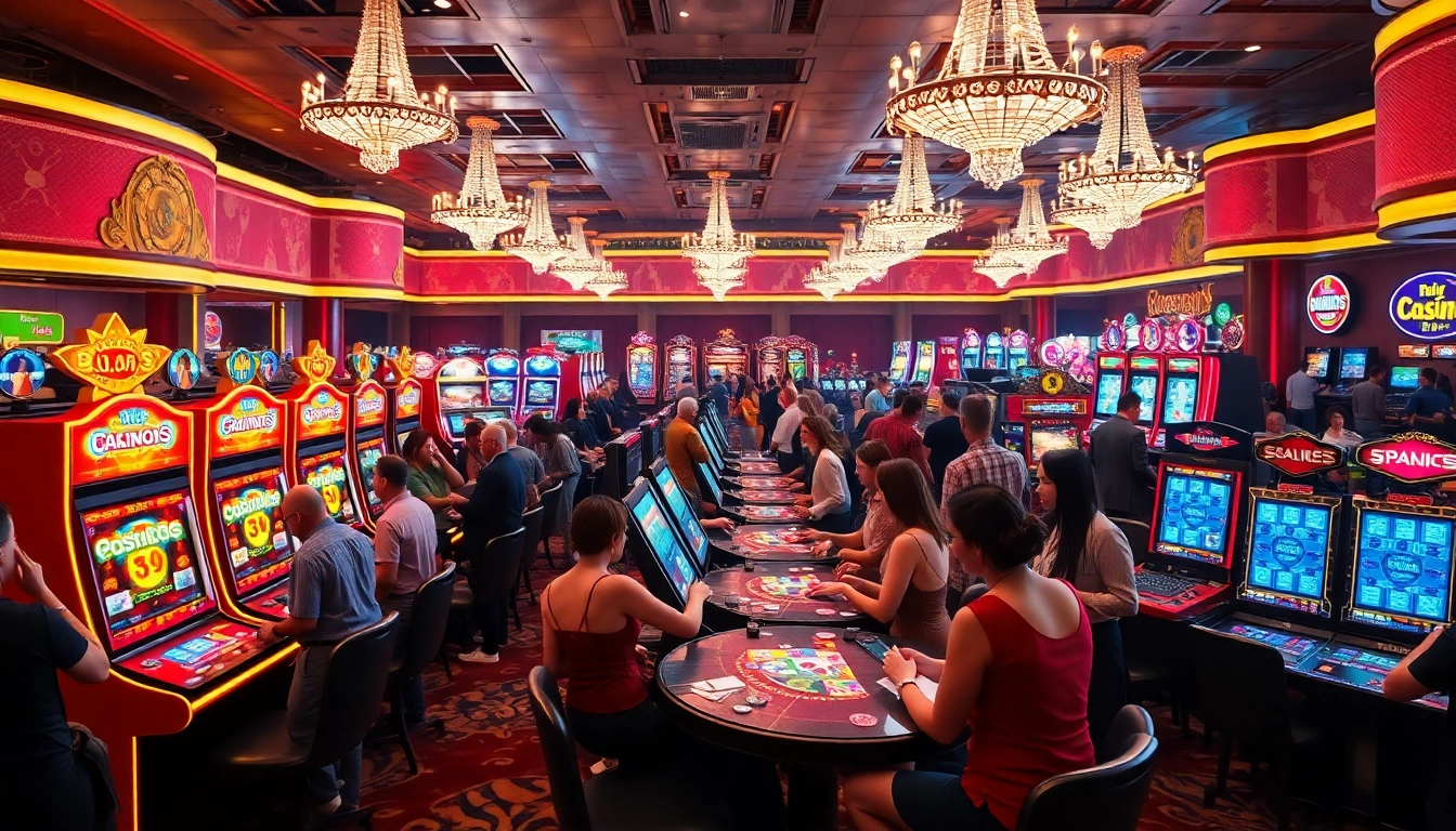 Experience excitement with the link slot demo machines in a lively casino atmosphere.