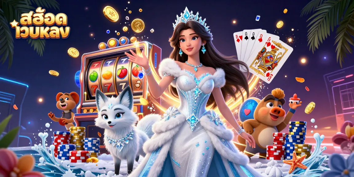 Get ready to win big at สล็อตเว็บตรง with stunning visuals and exciting slot games showcased in this illustration.