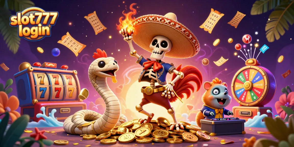 slot777 login menarik peluang menang dengan kartun karakter kasino 3D penuh warna