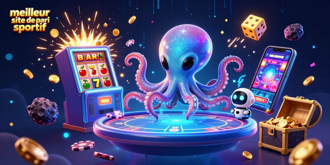 Découvrez le meilleur site de pari sportif avec un octopus extraterrestre et une machine à sous gigantesque.