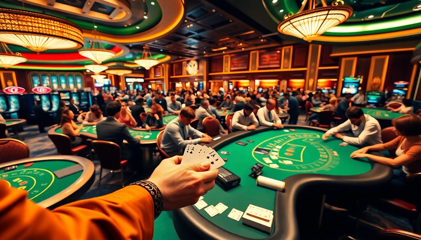 Experience thrilling games at 8win official casino with engaging players and vibrant tables.