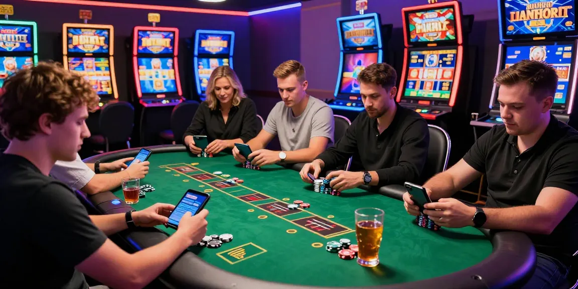 Engaging players at modern online casinos that accept credit cards, enjoying vibrant virtual gaming atmosphere.