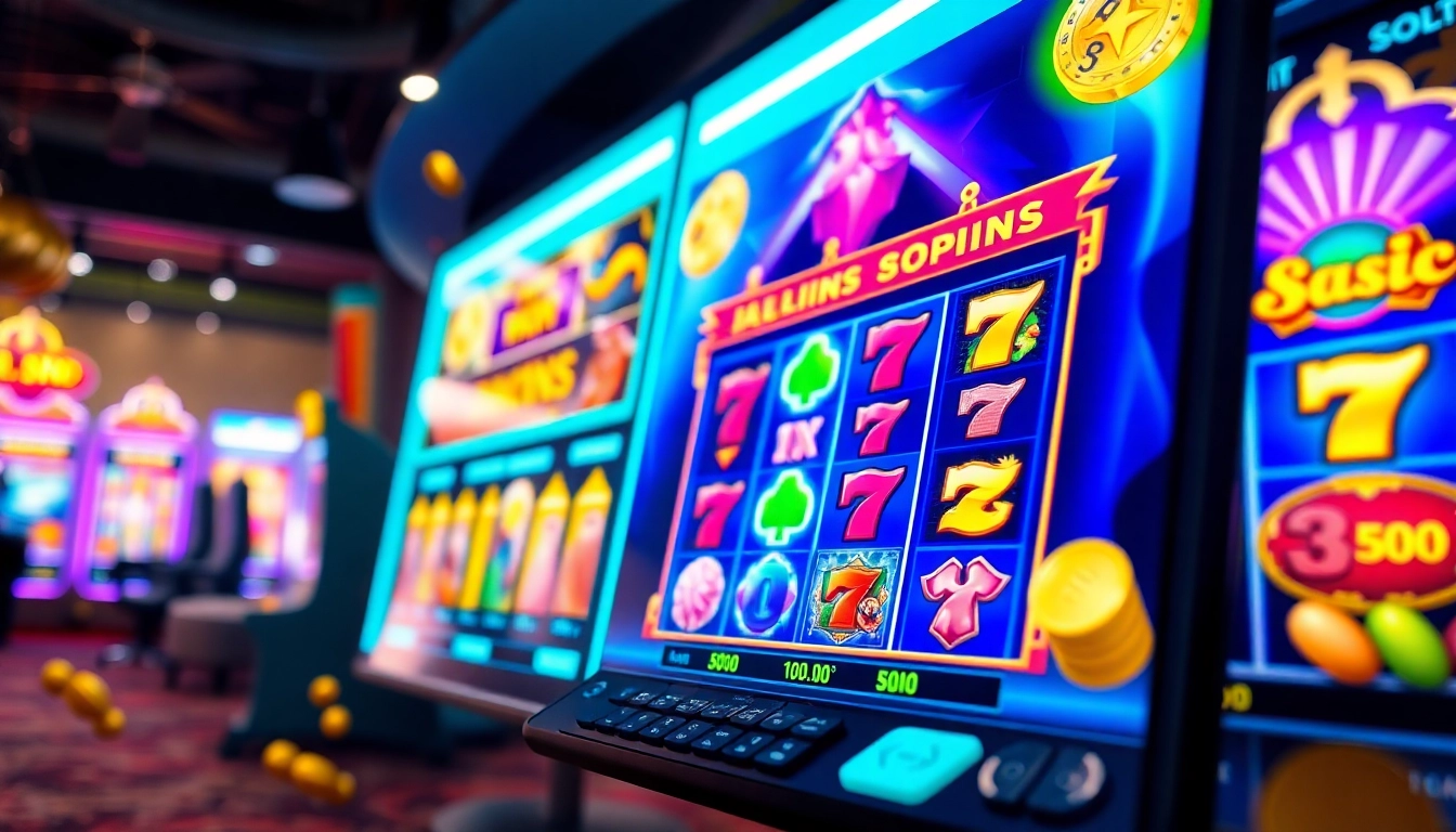 Exciting gaming interface for hoki138 showcasing vibrant slot games and interactive elements.