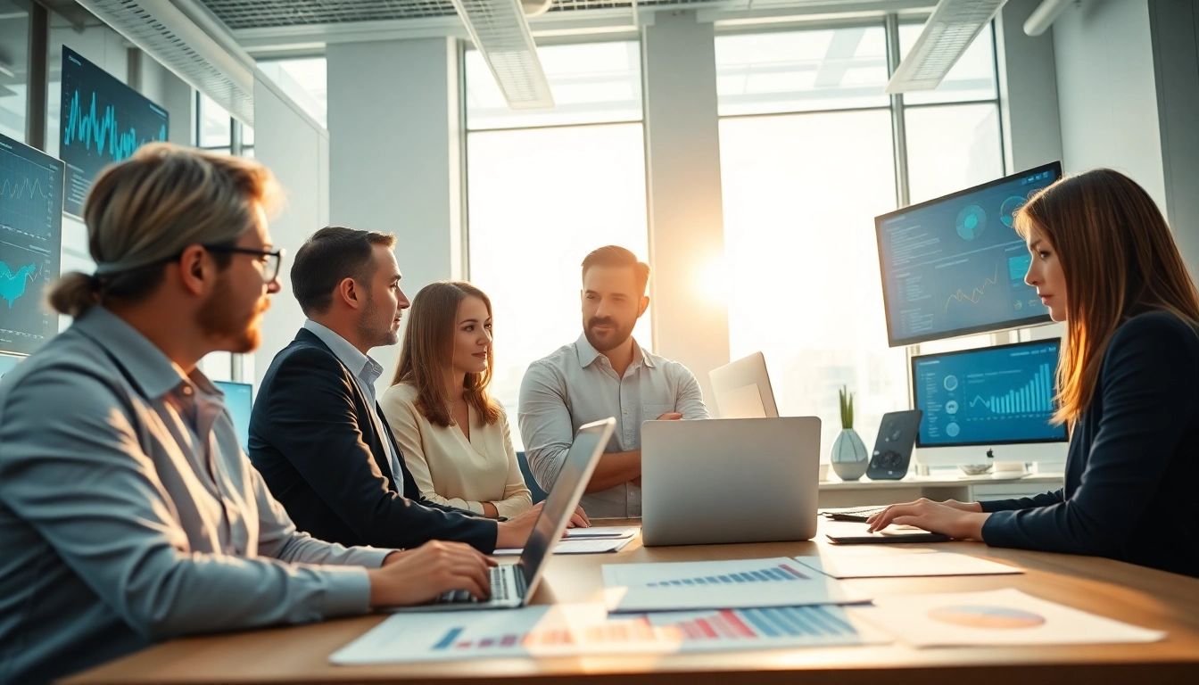 Managed IT services near me provided by expert teams in a collaborative office setting.