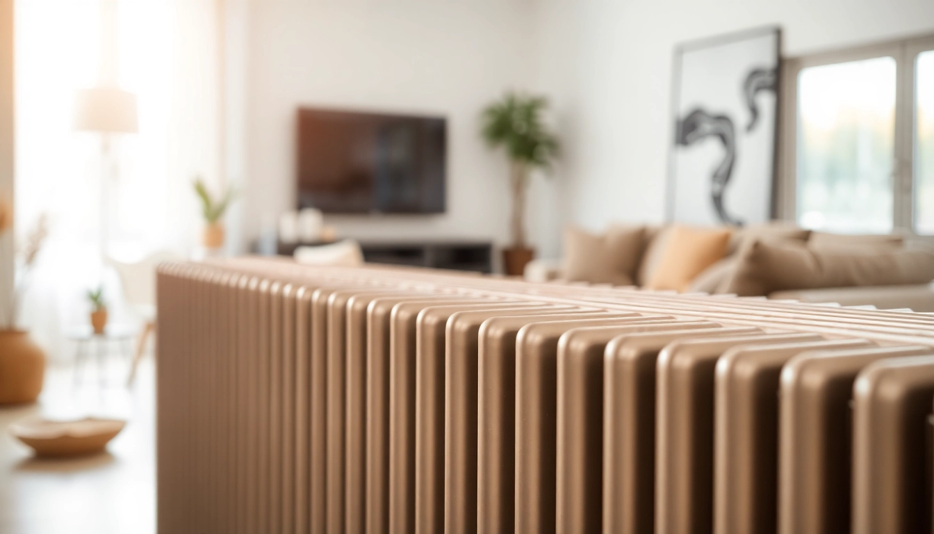 Heizkörper kaufen: Eleganter Heizkörper in modernem Wohnraum mit stilvollem Design.