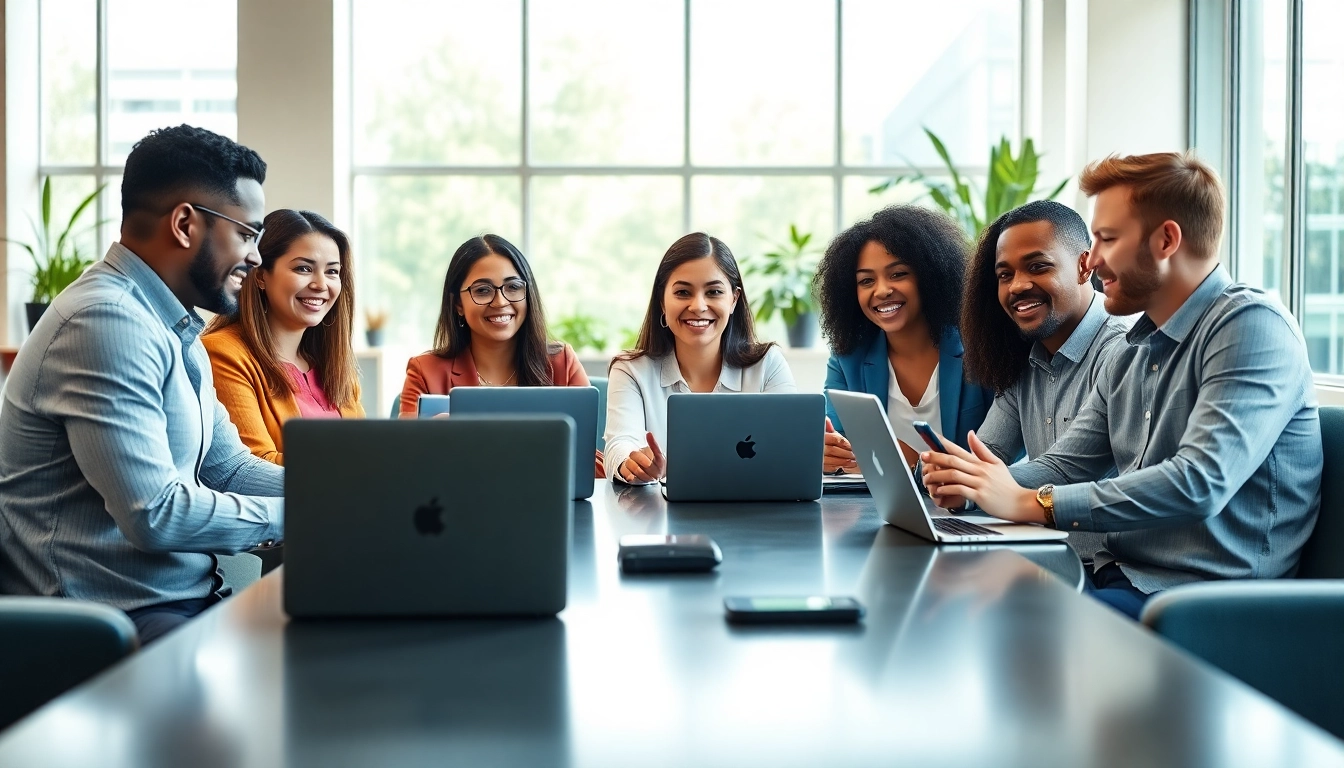 Enhance your communication with uk small business voip in a collaborative office setting.