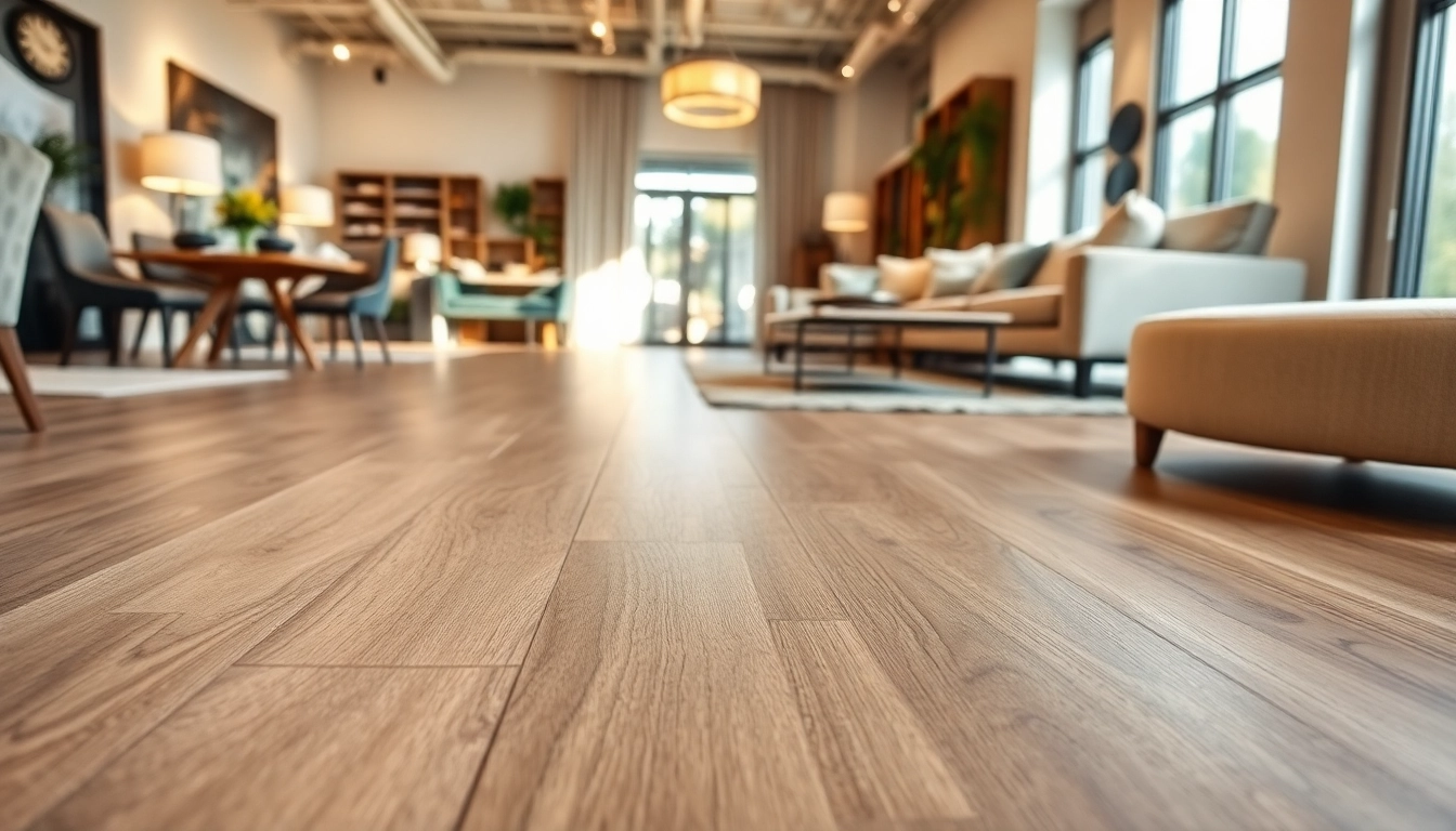 Find premium flooring near me in a sophisticated showroom with luxurious vinyl options.