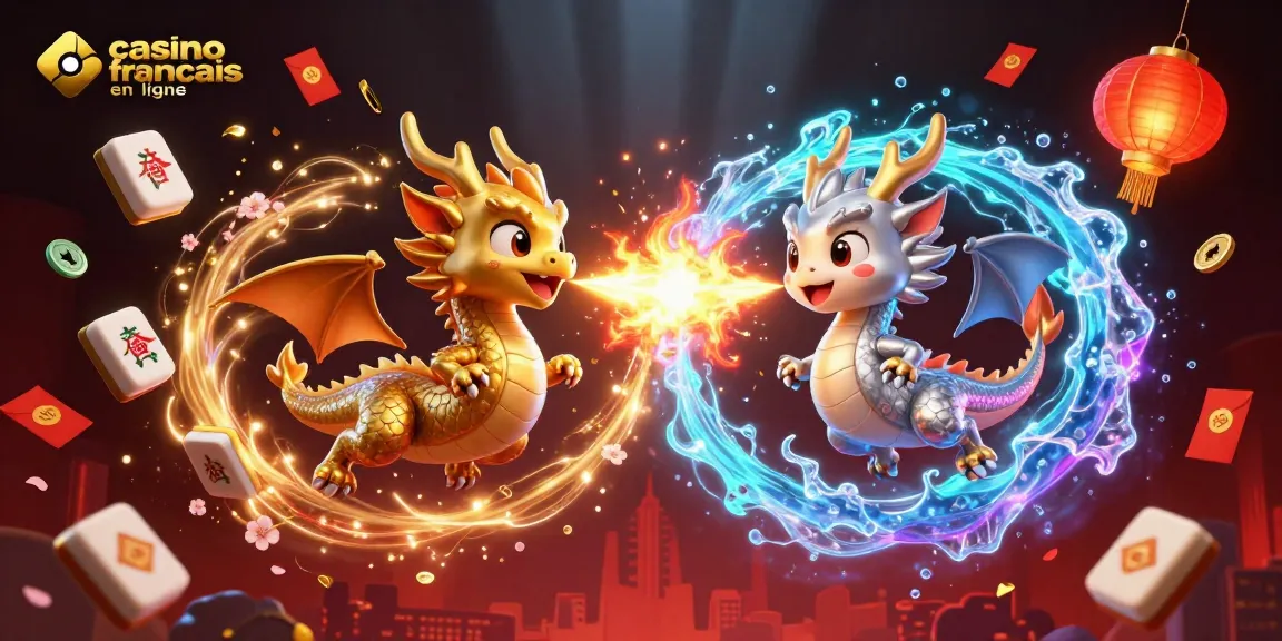 Explorez le monde captivant du casino français en ligne avec des dragons et des effets de feu et de glace.