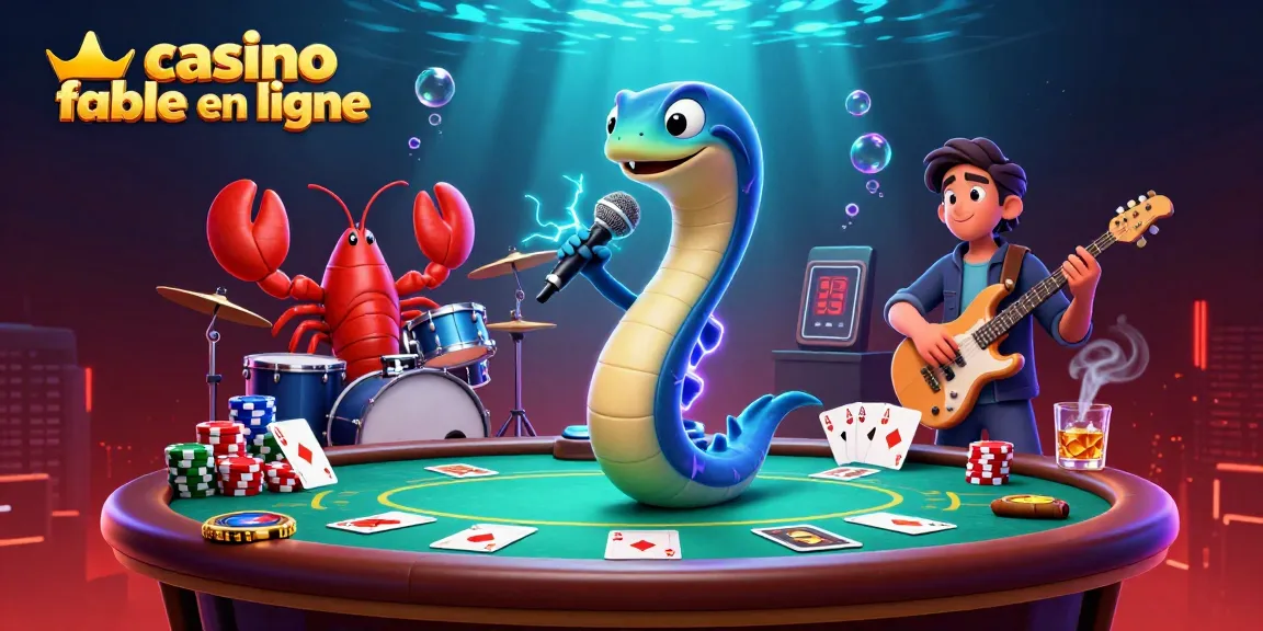 Des personnages animés dans un casino sous-marin illustrent une ambiance dynamique de casino fiable en ligne.