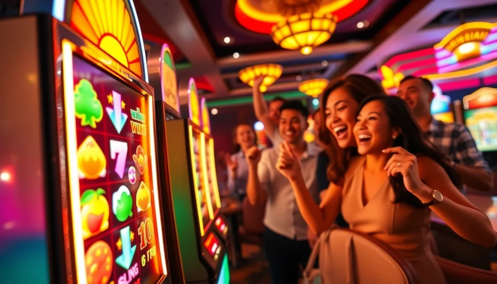 Menang besar dengan slot gacor di mesin permainan kasino yang penuh warna.