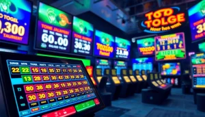 Bermain toto togel online dengan antarmuka taruhan yang menarik dan penuh warna.