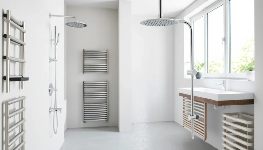 Sonni sanitär products in a bright, modern bathroom setting highlighting elegance.