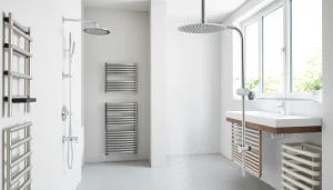 Sonni sanitär products in a bright, modern bathroom setting highlighting elegance.