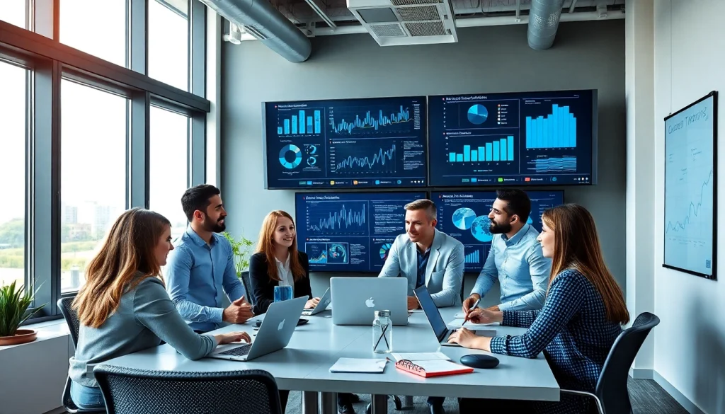 Outsourced IT Support Tampa team collaborating in a modern office.