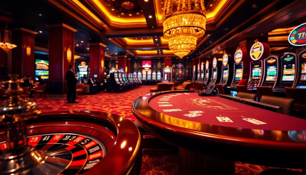 Experience thrilling gameplay at 79king hn with vibrant casino tables and excited players.